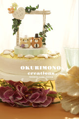 Shiba inu wedding cake topper