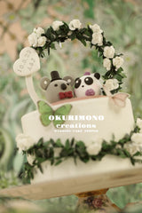koala and panda Wedding Cake Topper