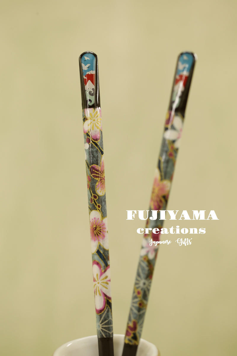 Handmade Japanese Chopsticks set with wooden box