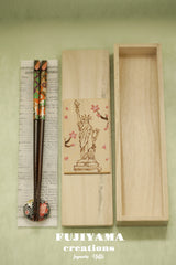 Handmade Japanese Chopsticks set with wooden box,D239