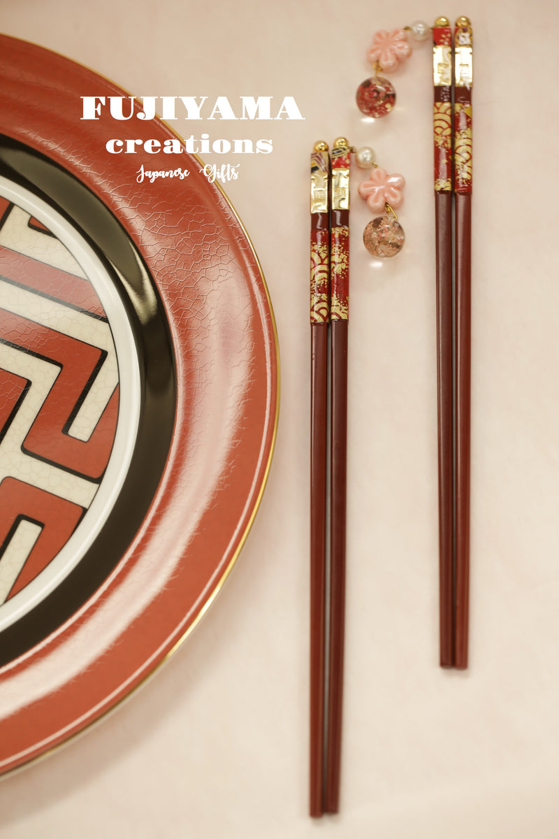 Handmade Japanese Chopsticks set with wooden box