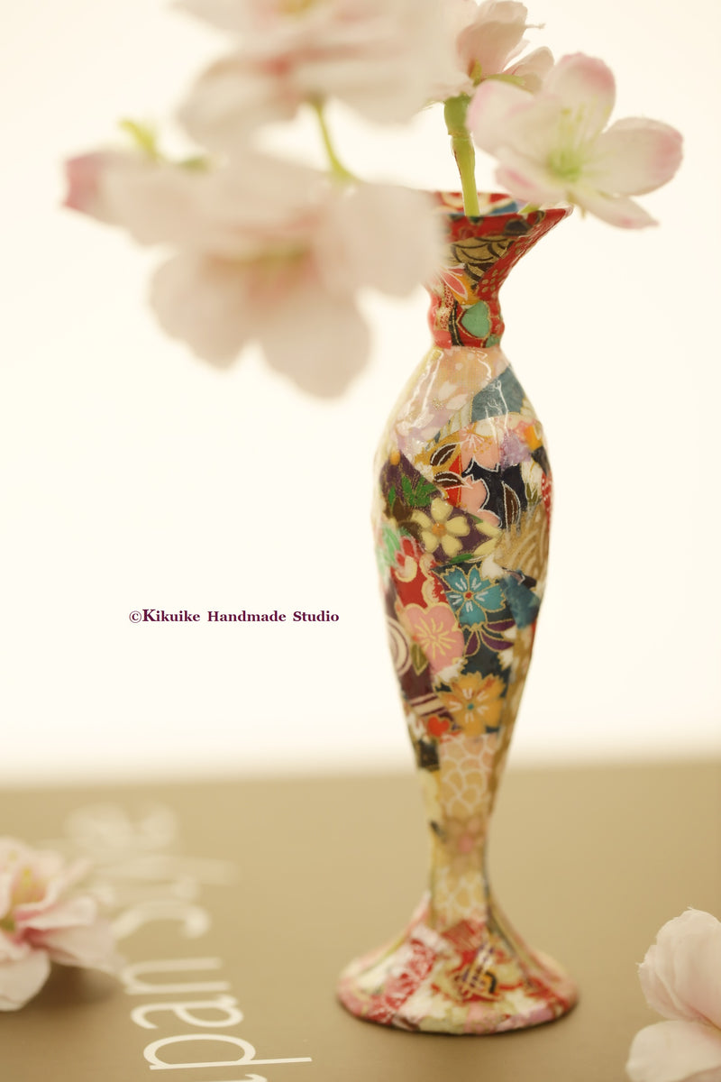 Chiyogami flower vase,home decoration