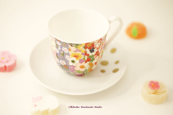 Japanese Chiyogami tea cup,Japanese interior home decoration