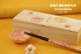 Handmade Japanese Chopsticks set with wooden box C210