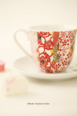 Japanese Chiyogami tea cup,Japanese interior home decoration