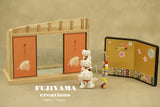 Handmade Japanese Kawaii Lucky Cat dollhouse,Maneki Neko,D146