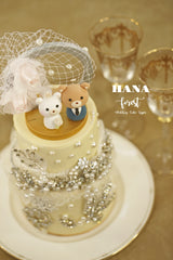 bear wedding cake topper