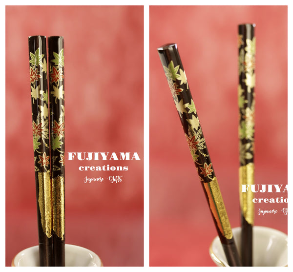 Handmade Japanese Chopsticks set with wooden box C203
