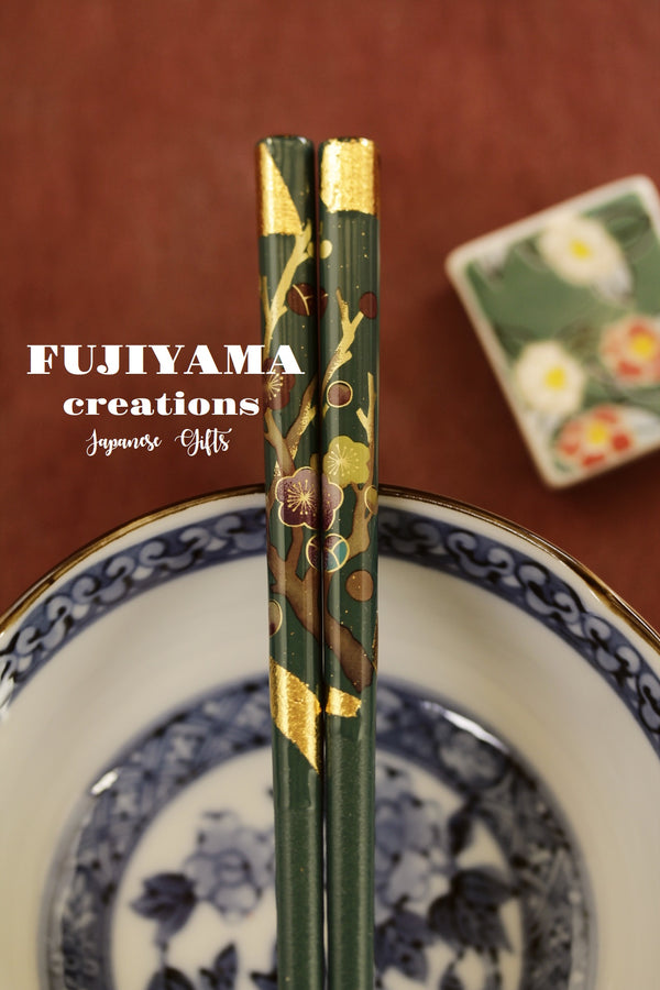 Handmade Japanese Chopsticks set with wooden box C214