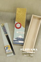 Handmade Japanese Chopsticks set with wooden box,C245