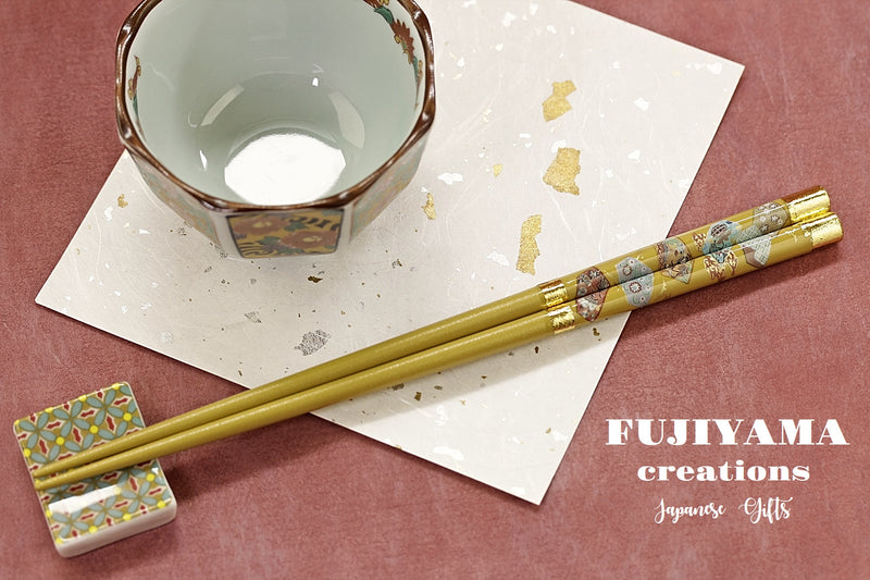 Handmade Japanese Chopsticks set with wooden box,C236