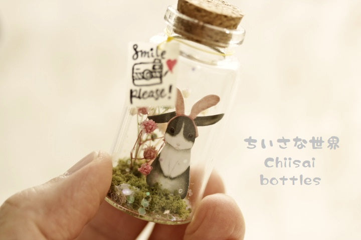 bunny message in bottle