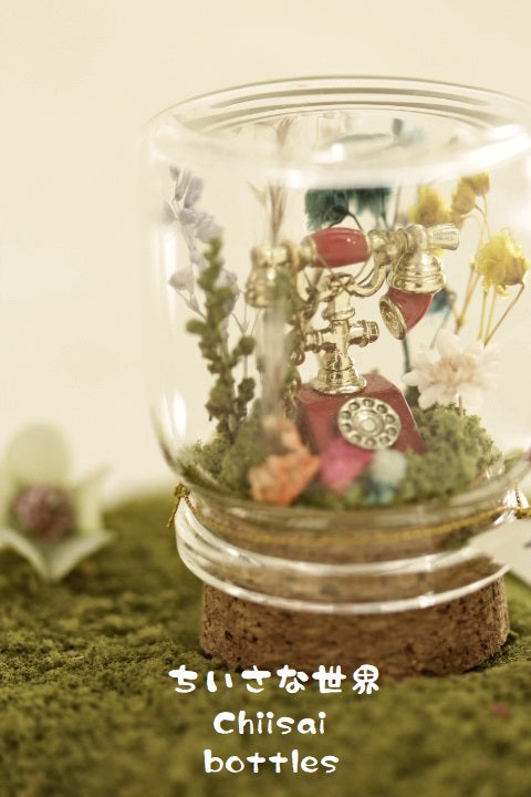 flower message in bottle