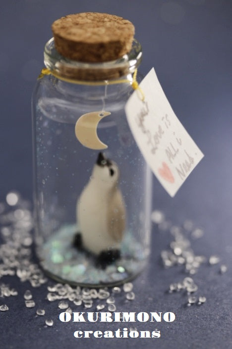 penguin message in bottle
