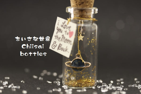 I ♥ U to the moon and back message in bottle