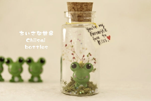 Frog message in bottle