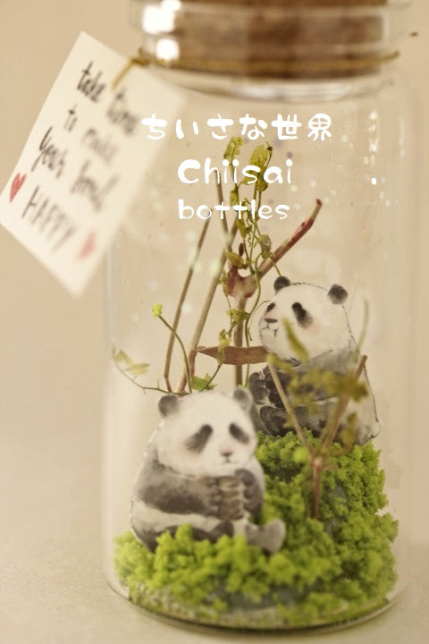 panda message in bottle