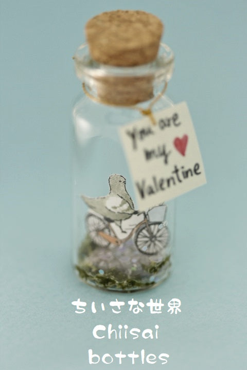 love bird message in bottle