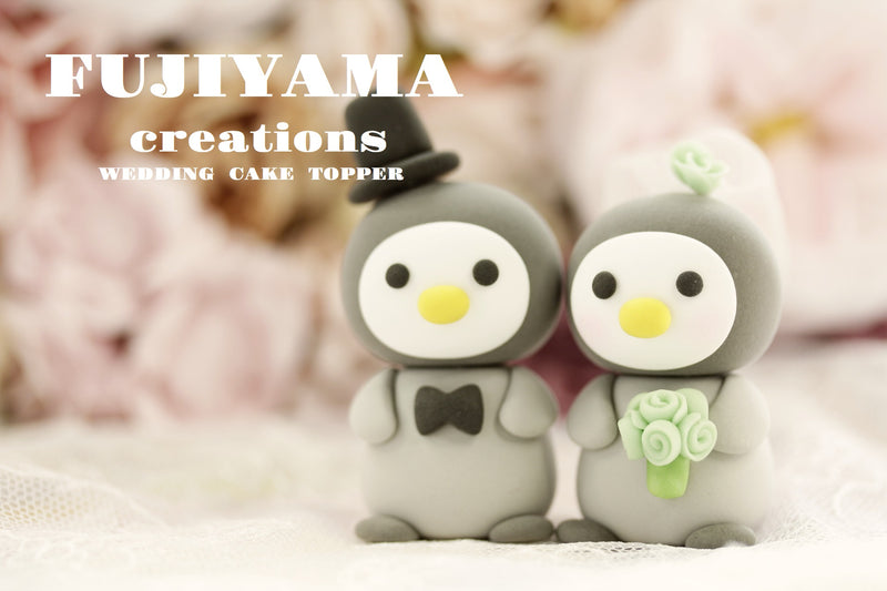 Penguin Wedding Cake Topper