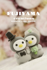 Penguin Wedding Cake Topper