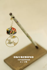 Japanese hair stick,kanzashi geisha hair piece,Hanami Hair Chopsticks
