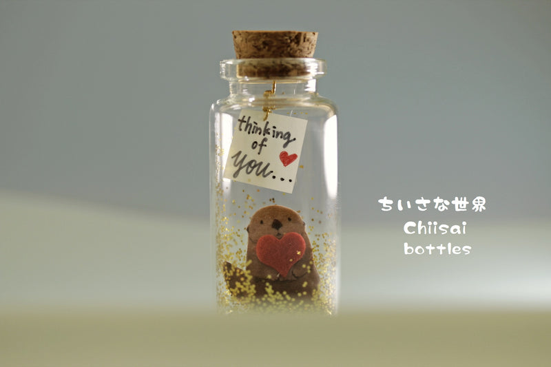 otter message in bottle