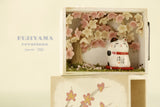Handmade Japanese Kawaii Cat,Sakura tree with handmade wooden match box,D123