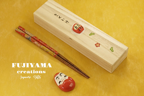 Handmade Japanese Chopsticks set with wooden box C204