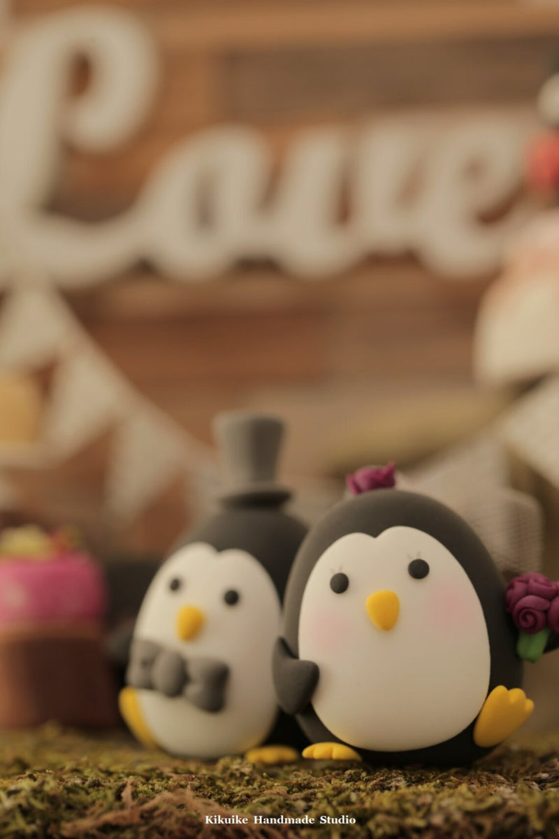 Penguins Wedding Cake Topper