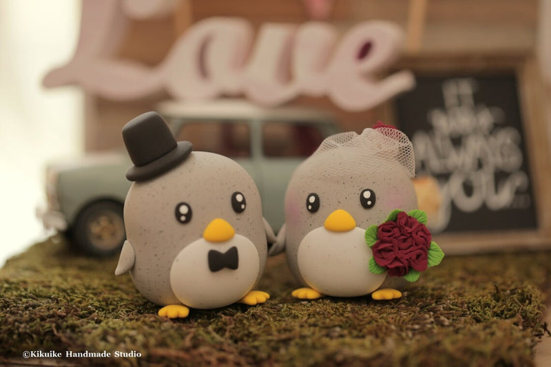 Special Edition---Penguins Wedding Cake Topper