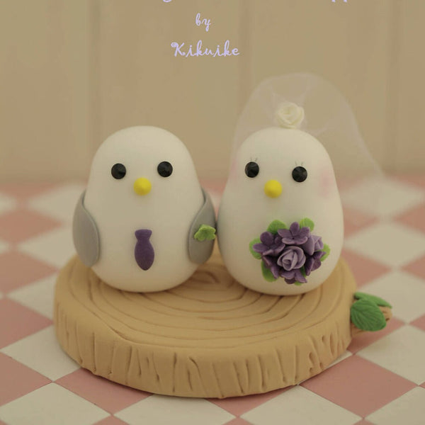 love birds Wedding Cake Topper