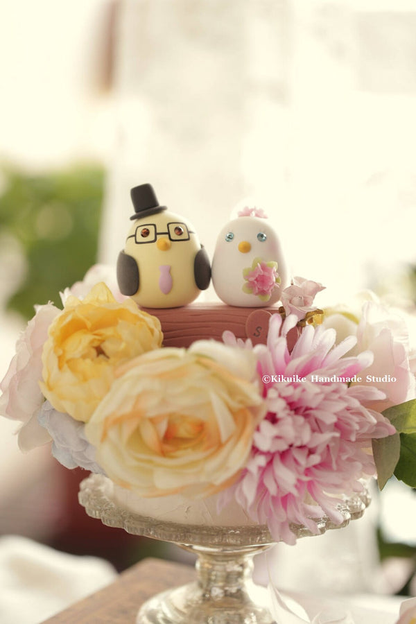 love birds Wedding Cake Topper