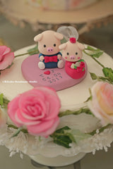 piggy and piggy wedding cake topper
