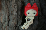 Handmade wooden doll---kitty