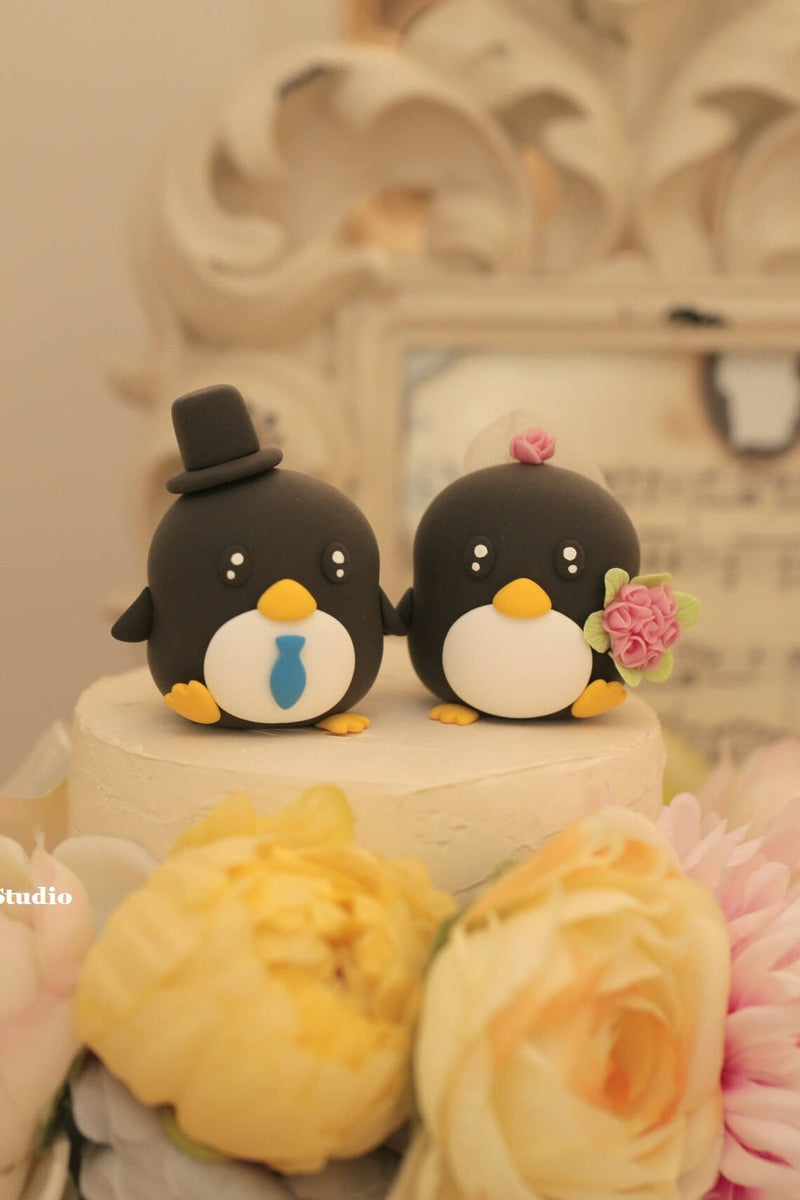 Penguin Wedding Cake Topper