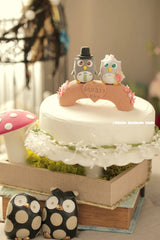 owls Wedding Cake Topper