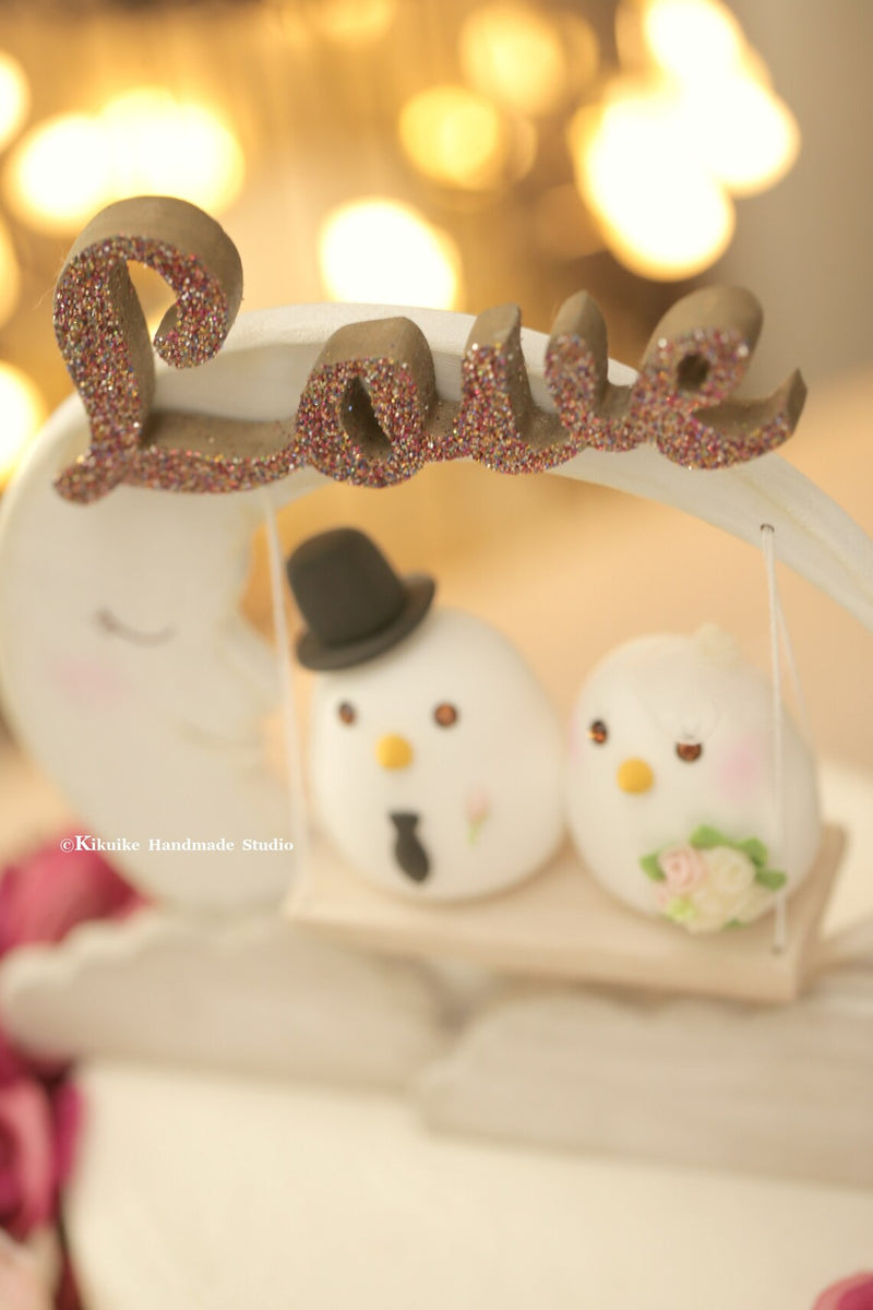 love birds Wedding Cake Topper