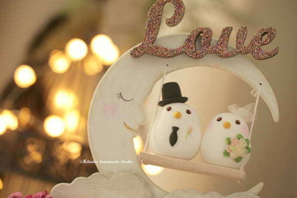 love birds Wedding Cake Topper