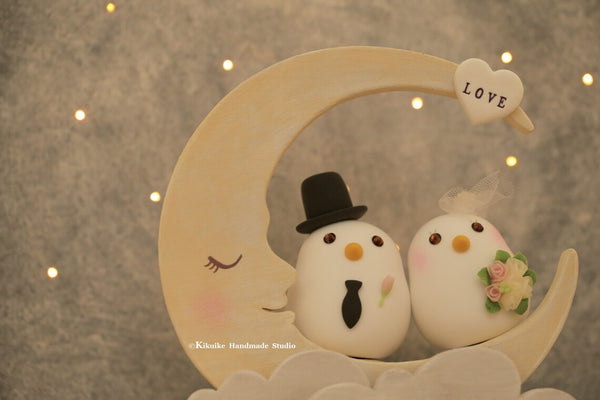 love birds Wedding Cake Topper