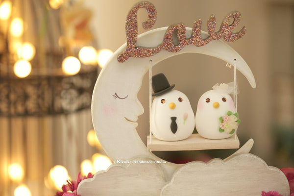 love birds Wedding Cake Topper