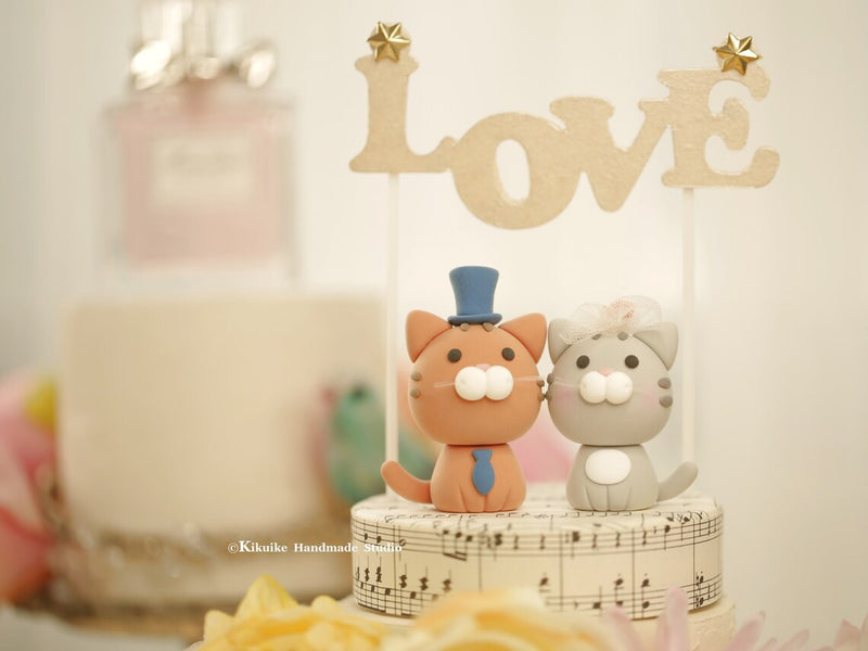 kitty wedding cake topper,cat wedding cake topper