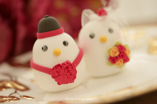 Chinese wedding love birds Wedding Cake Topper