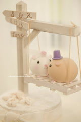 guinea pigs wedding cake topper