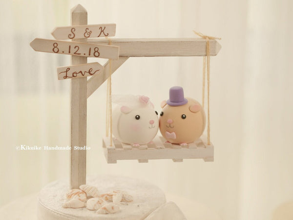 guinea pigs wedding cake topper