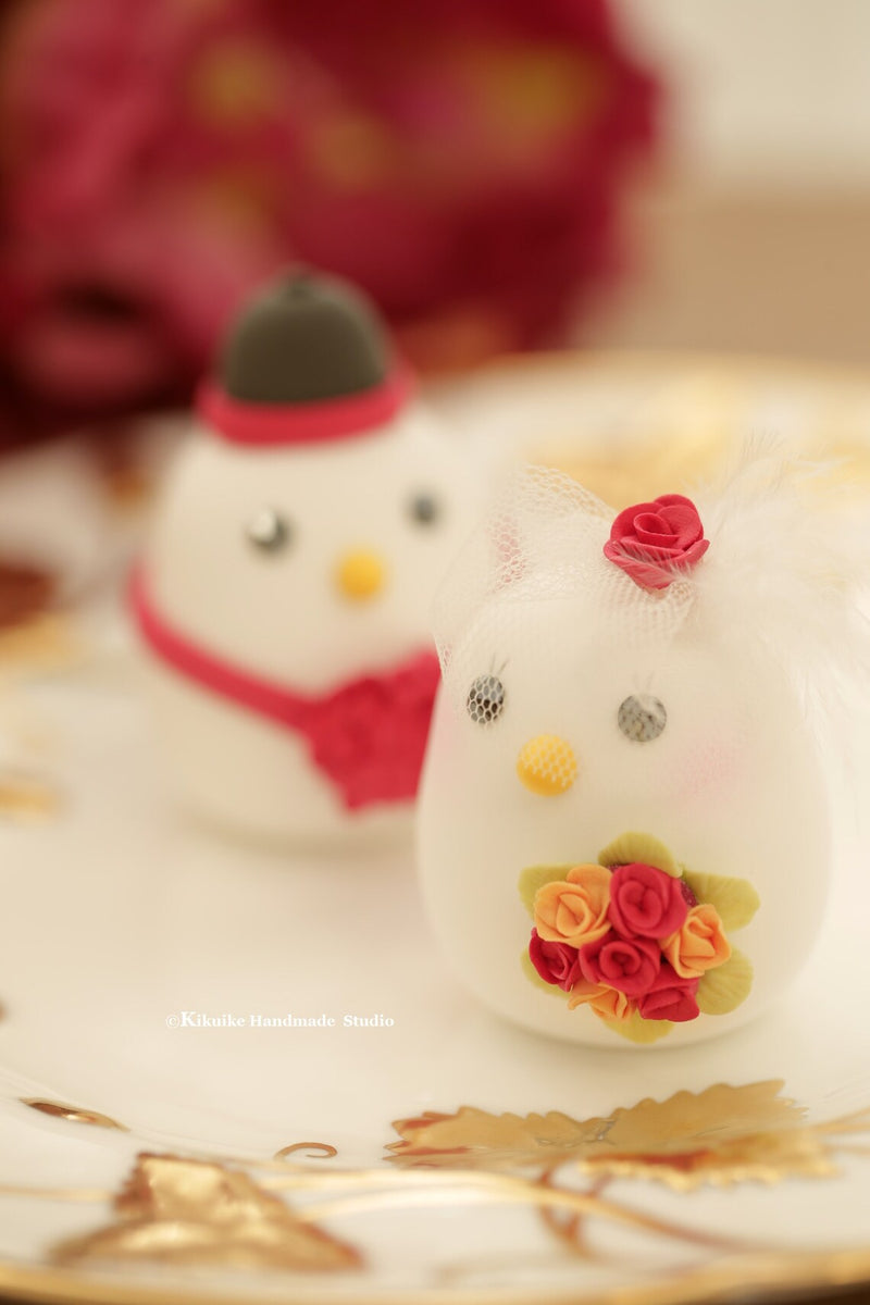 Chinese wedding love birds Wedding Cake Topper
