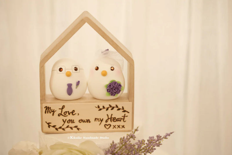 love birds Wedding Cake Topper