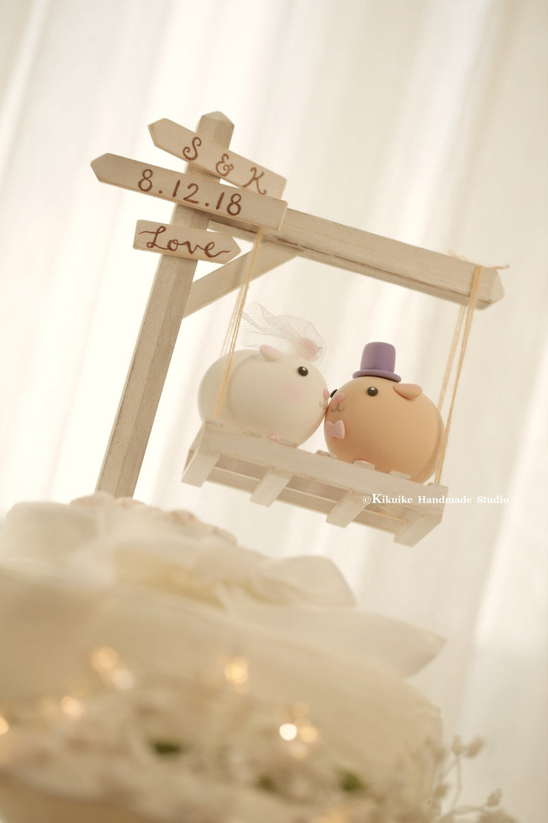 guinea pigs wedding cake topper