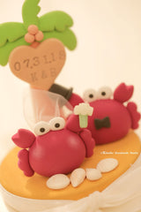 crabs wedding cake topper