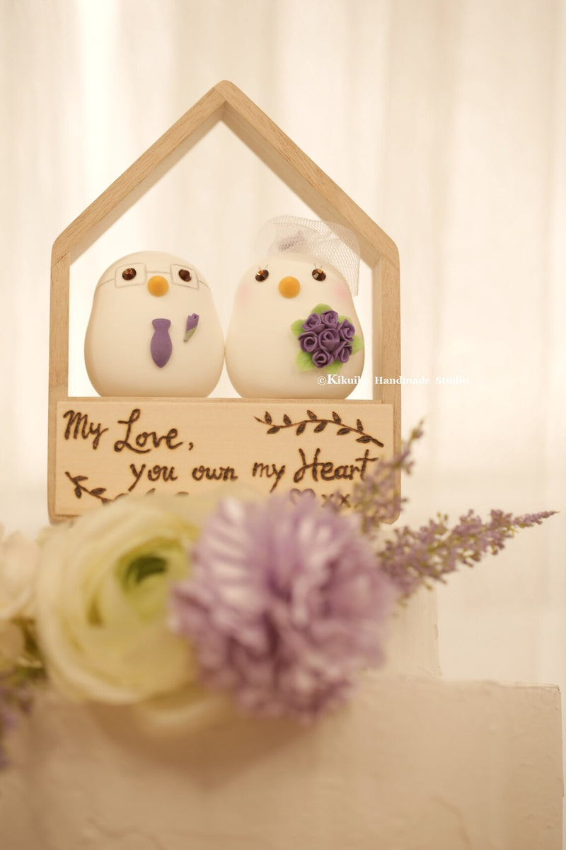 love birds Wedding Cake Topper