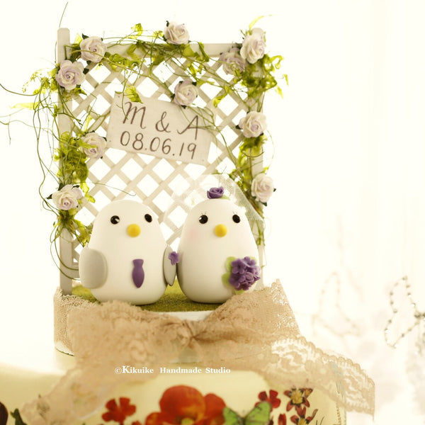 love birds Wedding Cake Topper